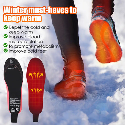 Heated Insoles For Men Women Rechargeable Heating Boot Insole Feet Warmer Pads Cut To Any Size Heating Electric Heated Insoles Hi markets